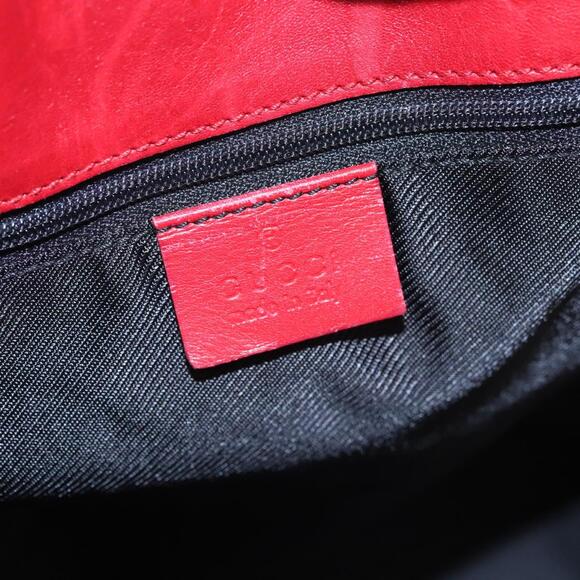 GUCCI GG Canvas Tote Bag Red Gold 002 002 - Picture 15 of 16